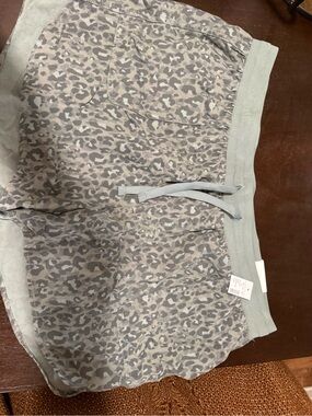 Maurice’s Leopard Print Lounge Shorts - Gray/Olive